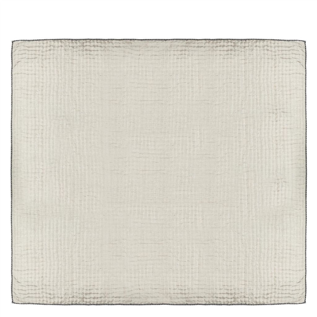 Chenevard Silver & Slate Large Quilt - Reverse