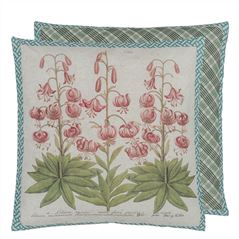 Crown Lily Canvas Lin Coussin