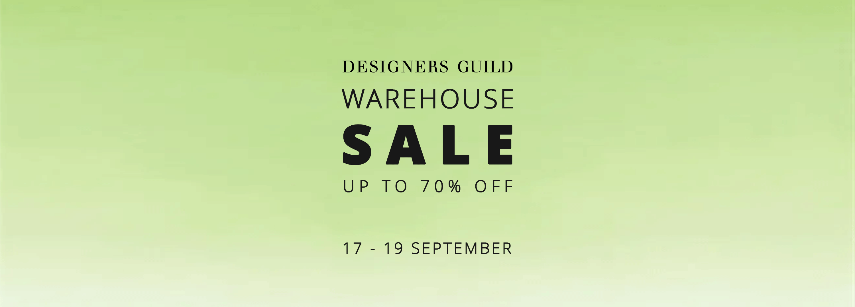Designers Guild Fabric Ware House Sale with up to 70 percent off discontinued and end of line fabrics, wallpaper, ex-display furniture, bed linen and accessories