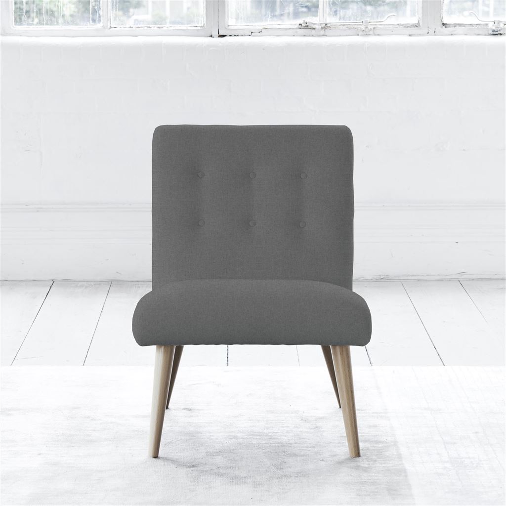 Eva Chair - Self Buttonss - Beech Leg - Rothesay Zinc