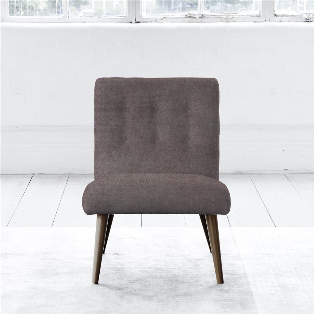 Eva Chair - Self Buttonss - Walnut Leg - Zaragoza Clover