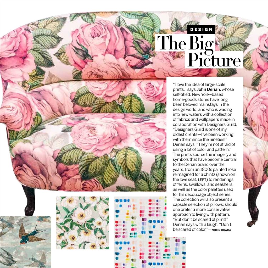 John Derian feature in Vogue, USA                                     