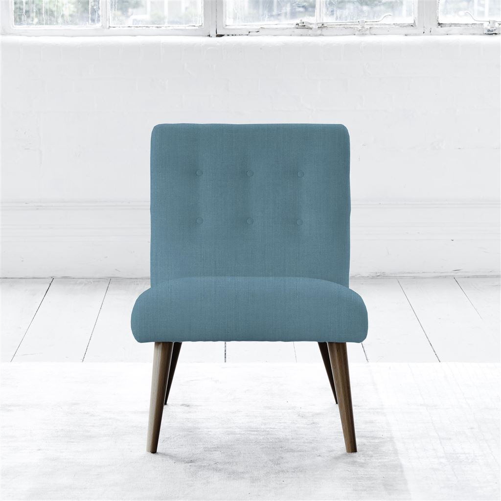 Eva Chair - Walnut Leg - Brera Lino Ocean