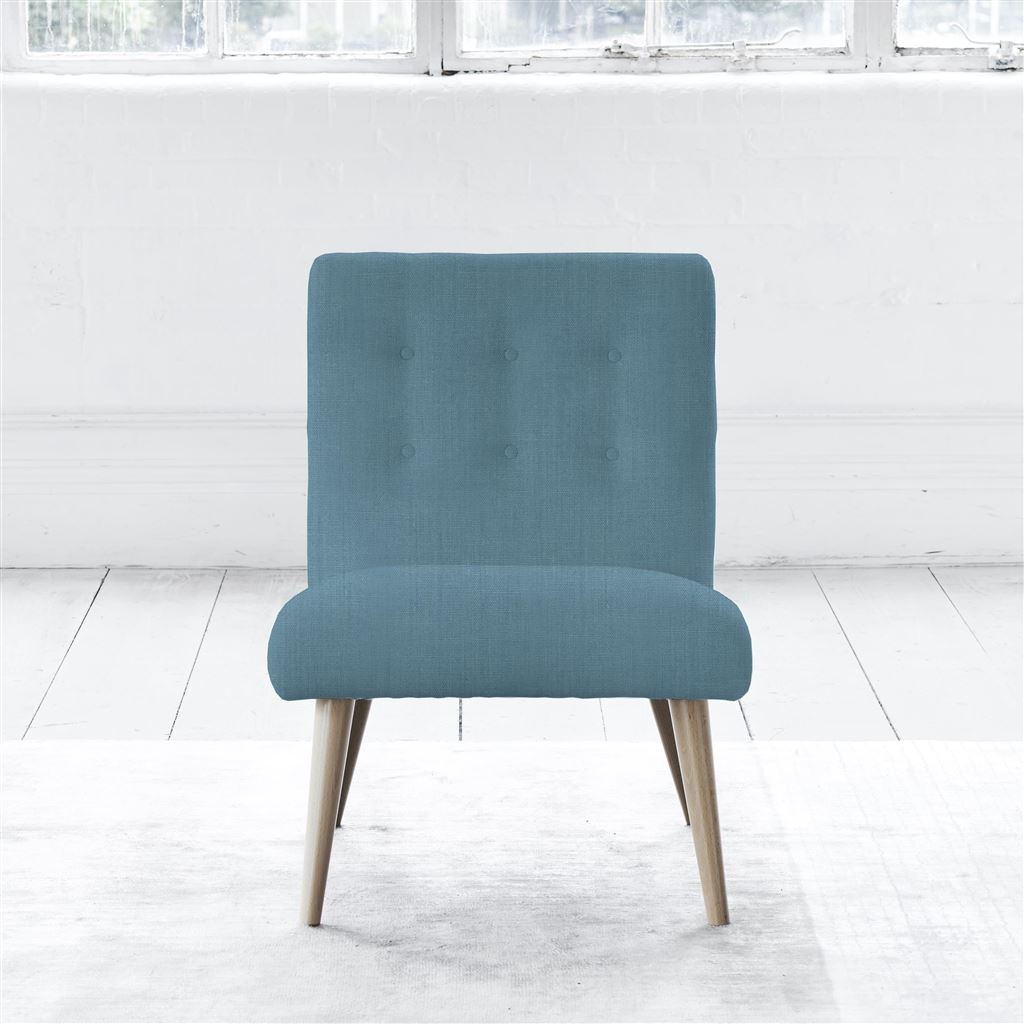 Eva Chair - Beech Leg - Brera Lino Ocean