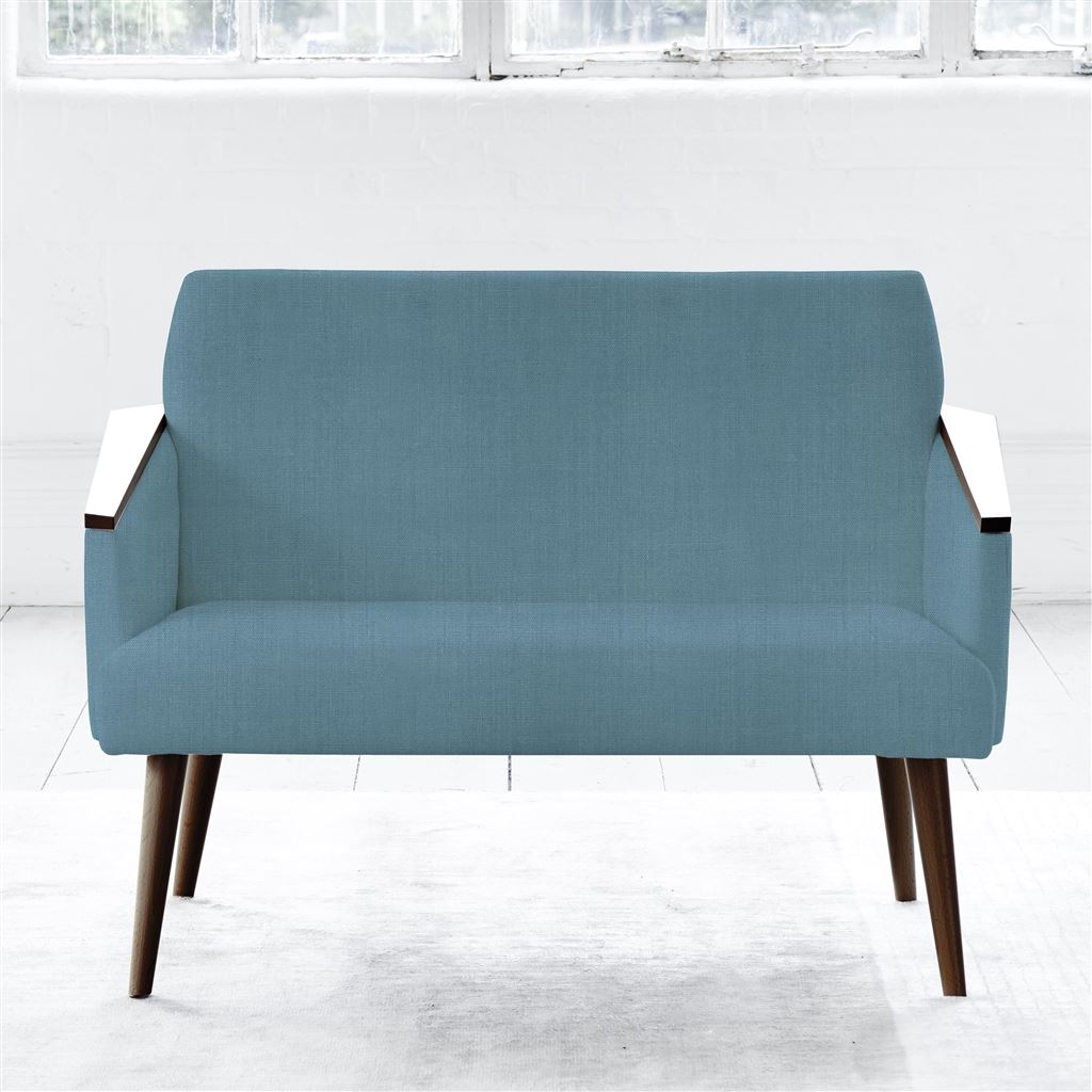 Ray - Two Seater - Walnut Leg - Brera Lino Ocean