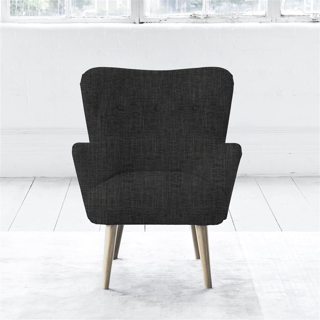 Florence Chair - Self Buttons - Beech Leg - Elrick Granite