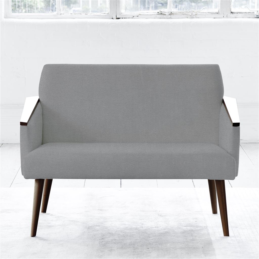 Ray - Two Seater - Walnut Leg - Cassia Zinc