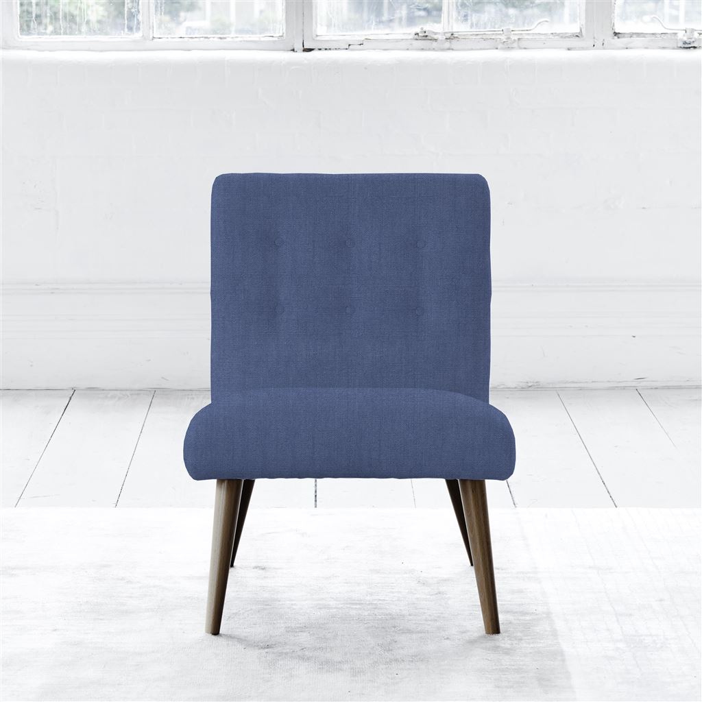 Eva Chair - Walnut Leg - Brera Lino Marine