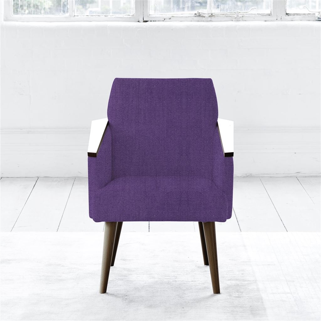 Ray - Chair - Walnut Leg - Brera Lino Violet