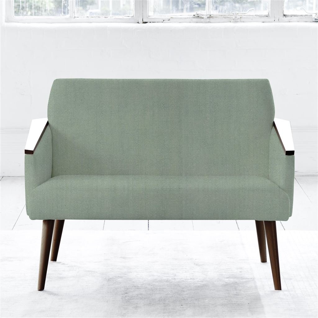 Ray - Two Seater - Walnut Leg - Brera Lino Jade