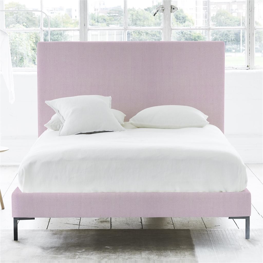 Square Bed - Superking - Metal Leg - Brera Lino Pale Rose