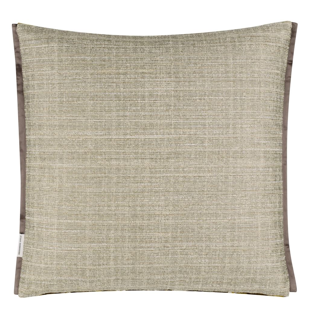 Manipur Ochre Cushion - Reverse