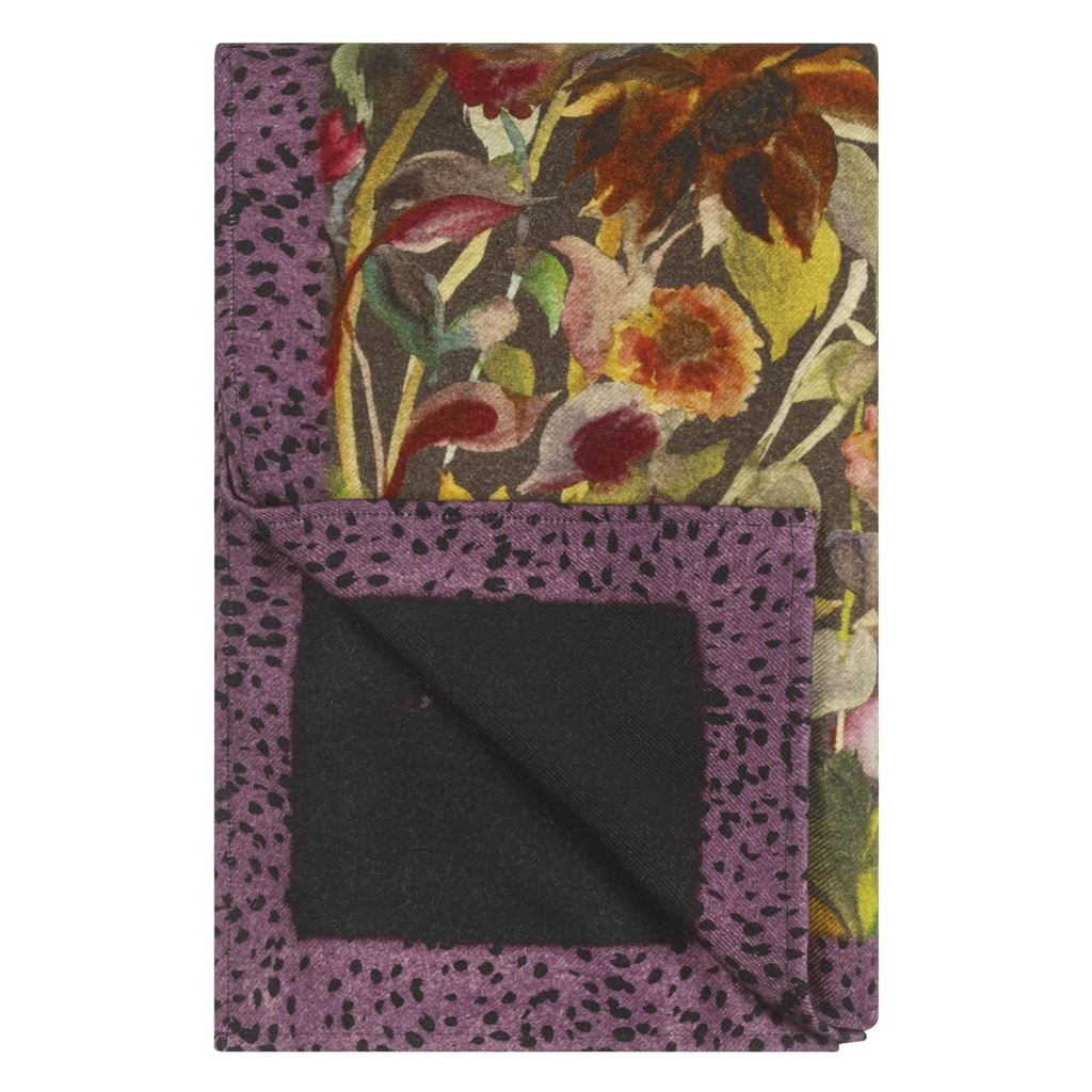 Indian Sunflower Graphite Throw
