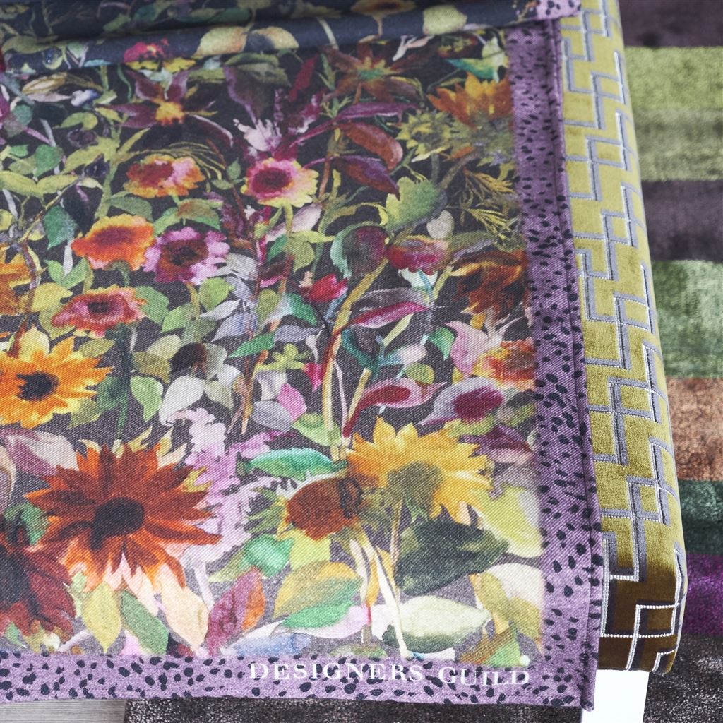 Indian Sunflower Graphite Throw