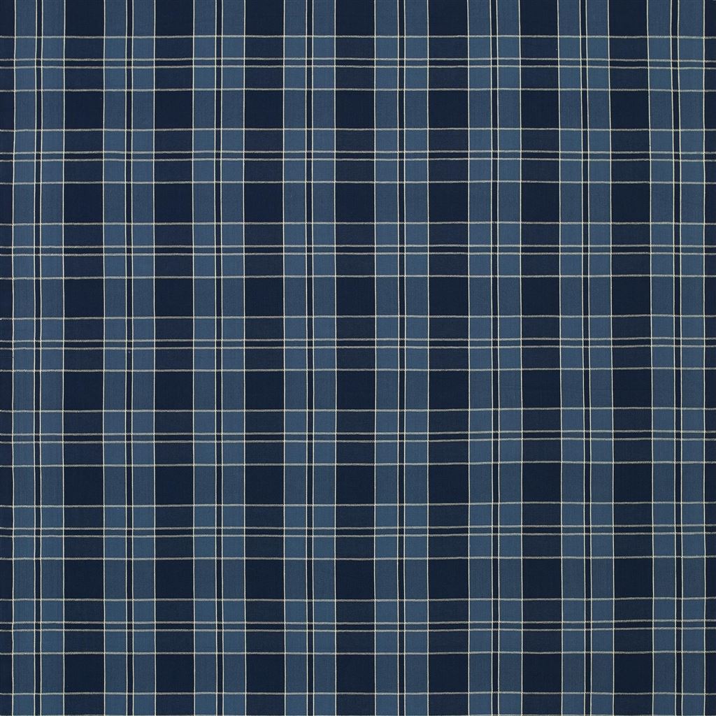 Mission Plaid - Indigo Cutting