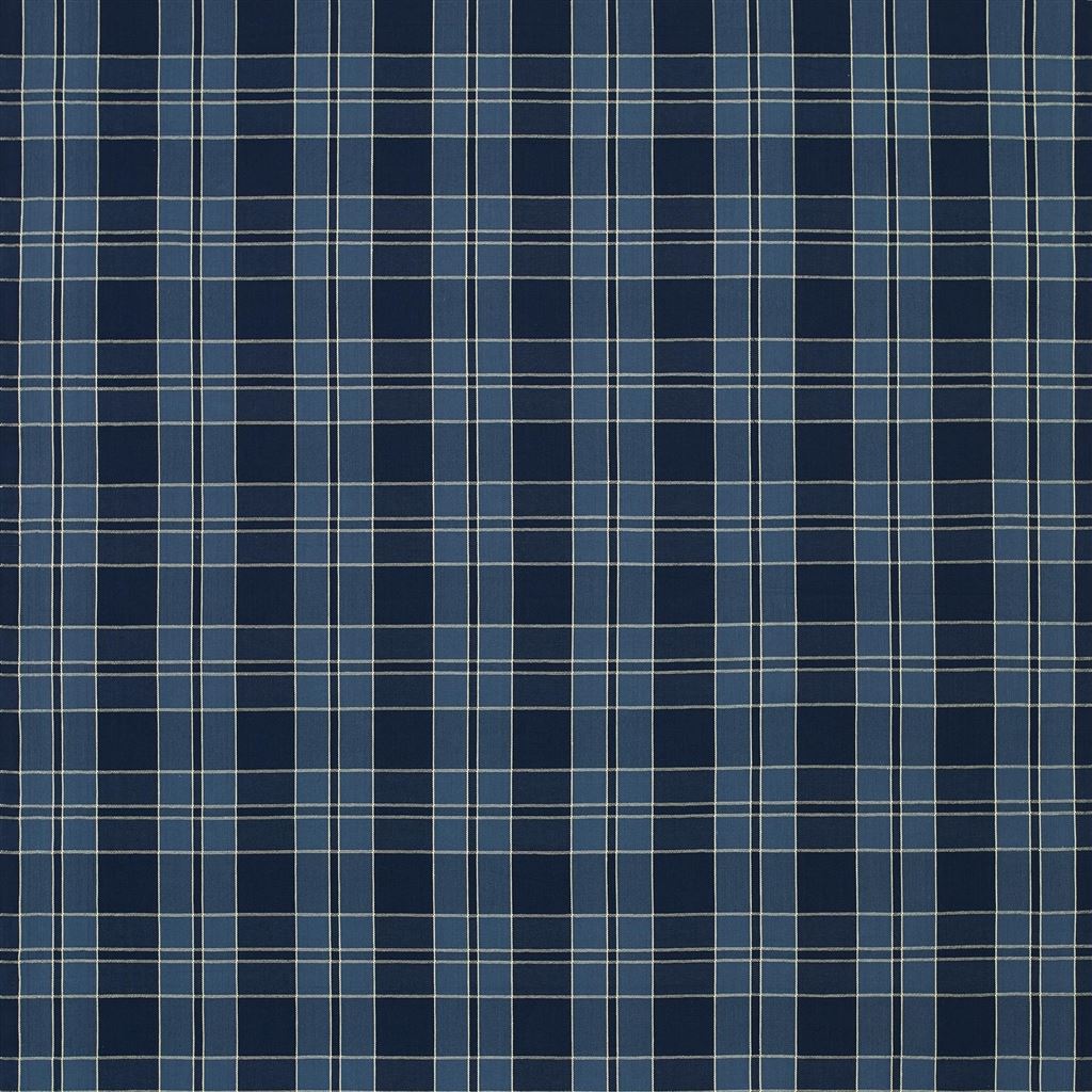 Mission Plaid - Indigo Cutting