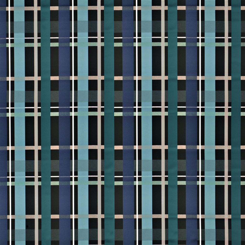l entrelac - bleu paon
