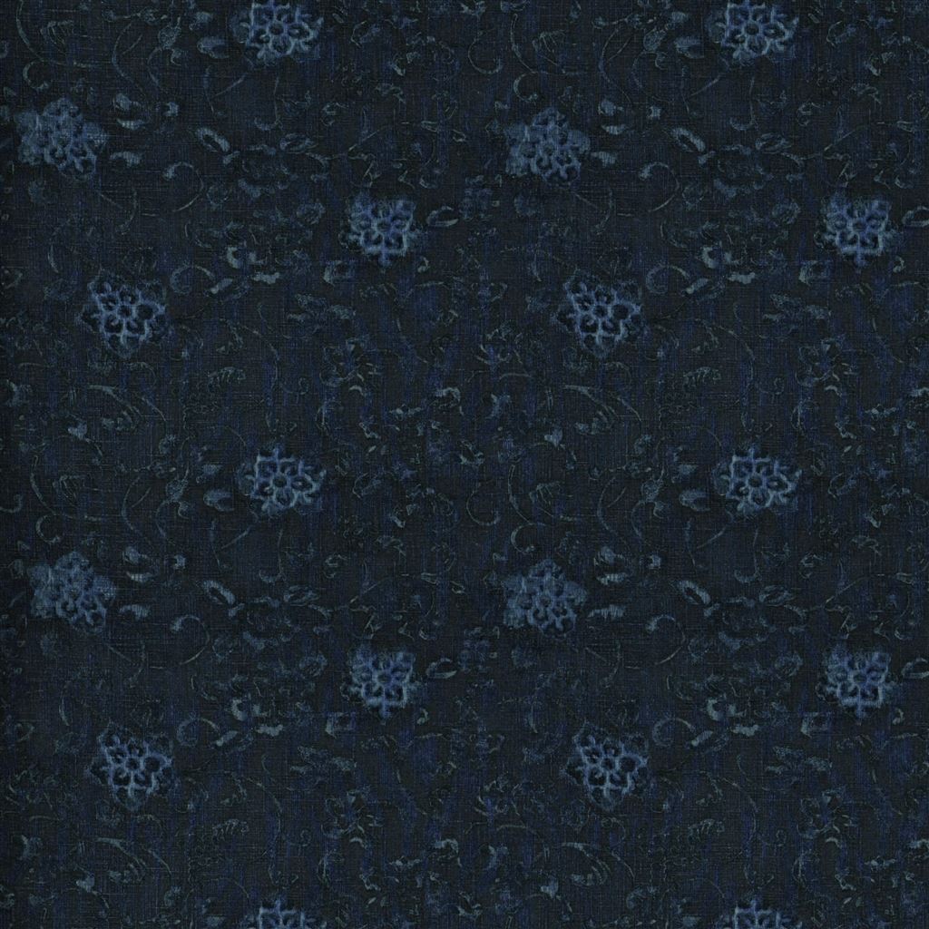 kotori floral - overdyed indigo