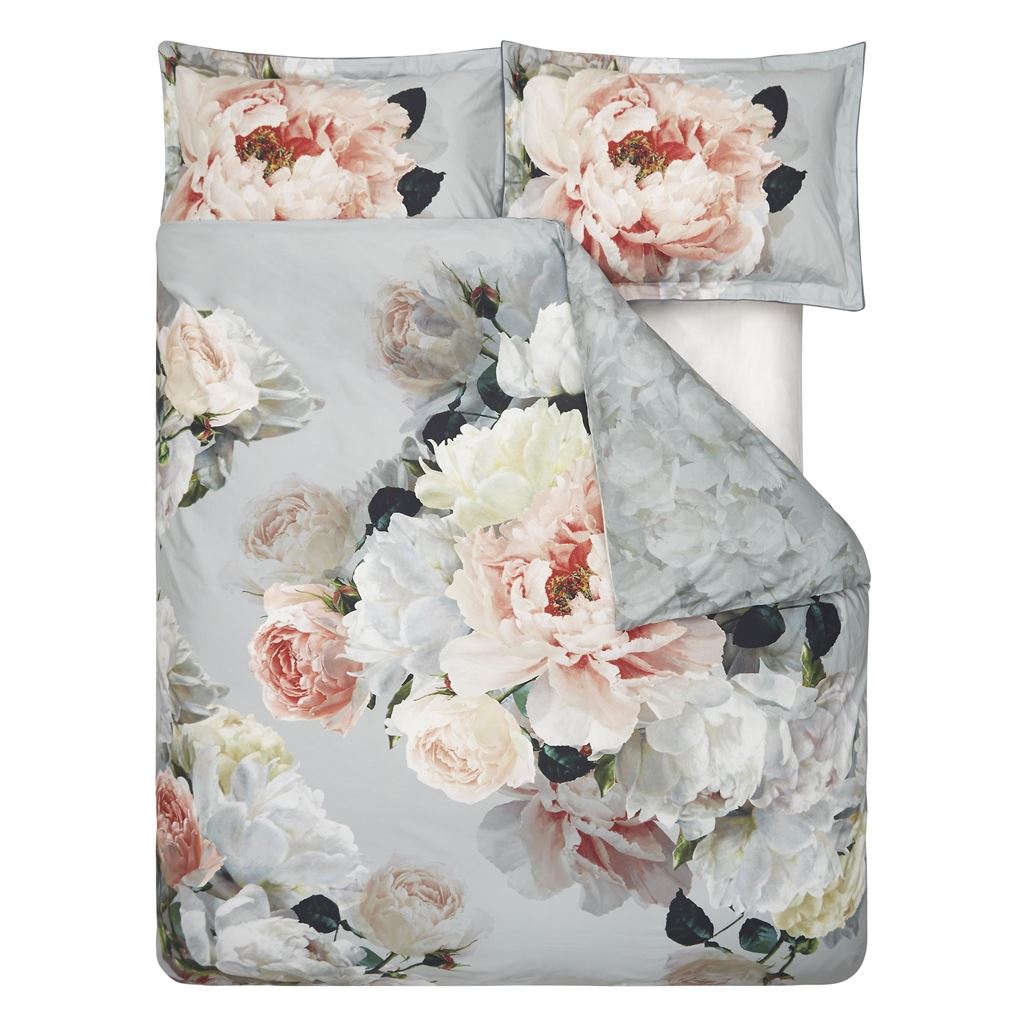 Peonia Grande Zinc King Duvet Cover