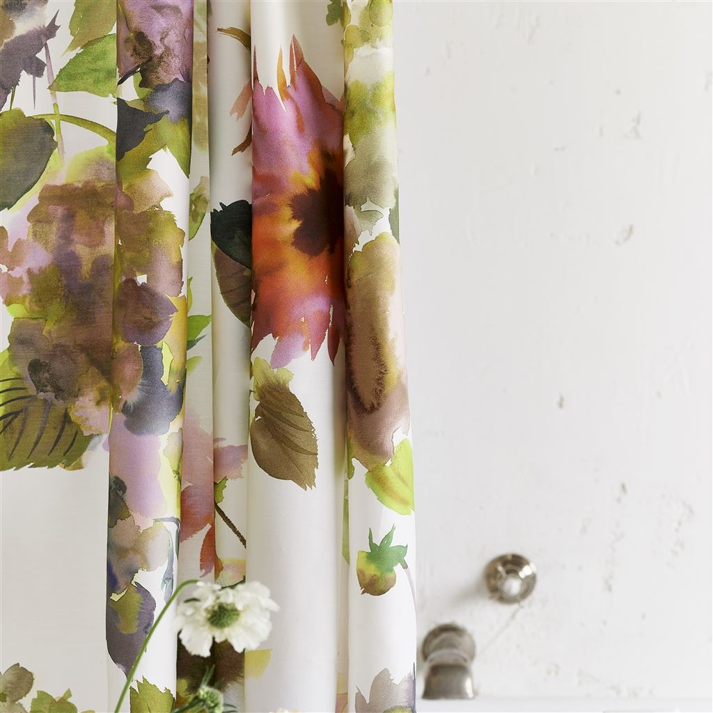 Palace Flower Birch Shower Curtain