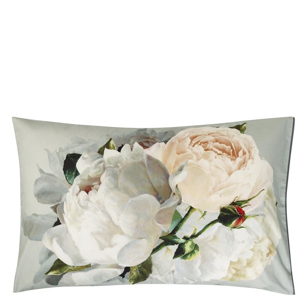 Peonia Grande Zinc Standard Pillowcase