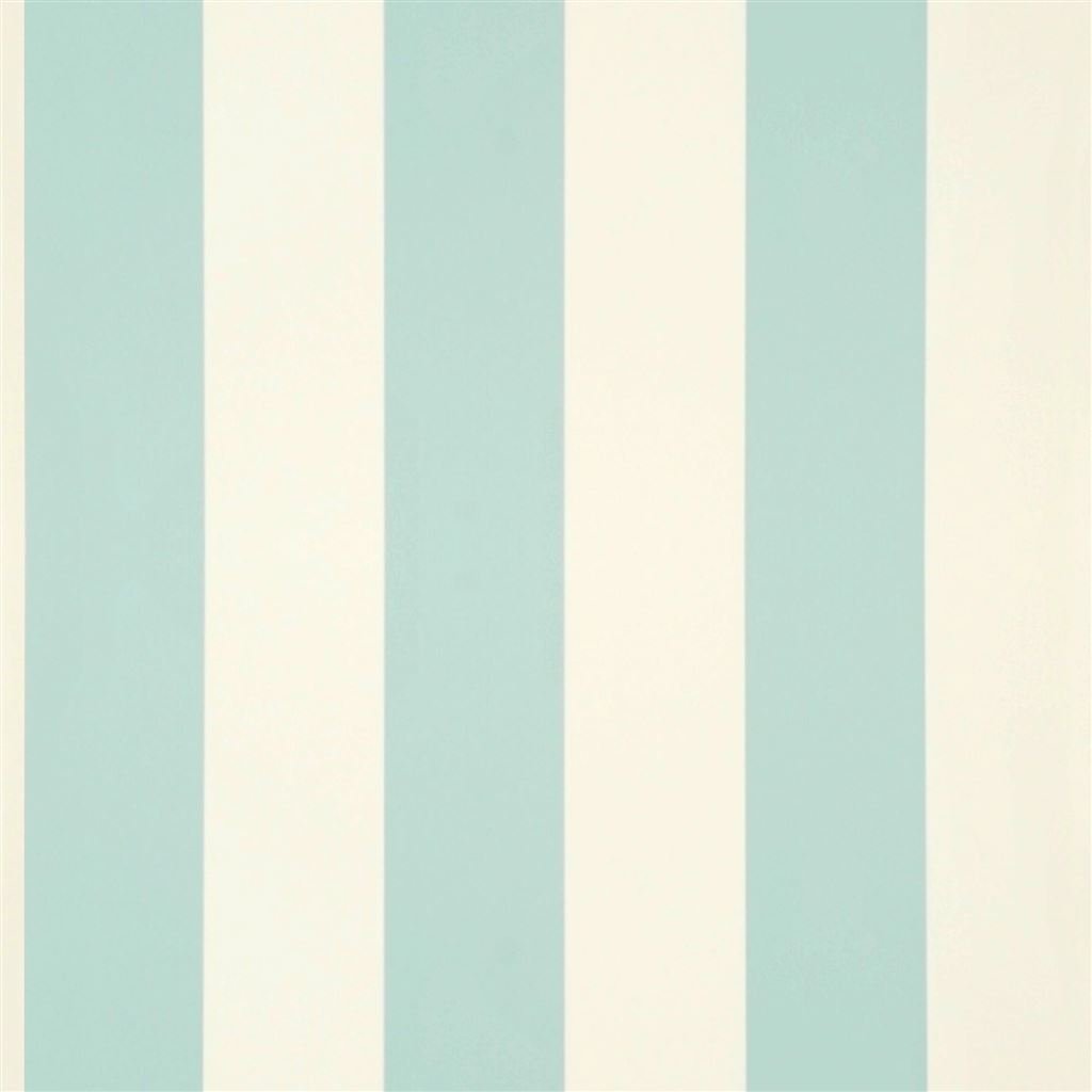 Spalding Stripe Duck Egg Blue Large Sample