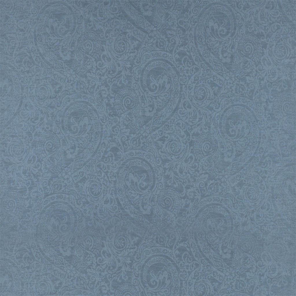 Florence Linen Damask - Vintage Blue Cutting