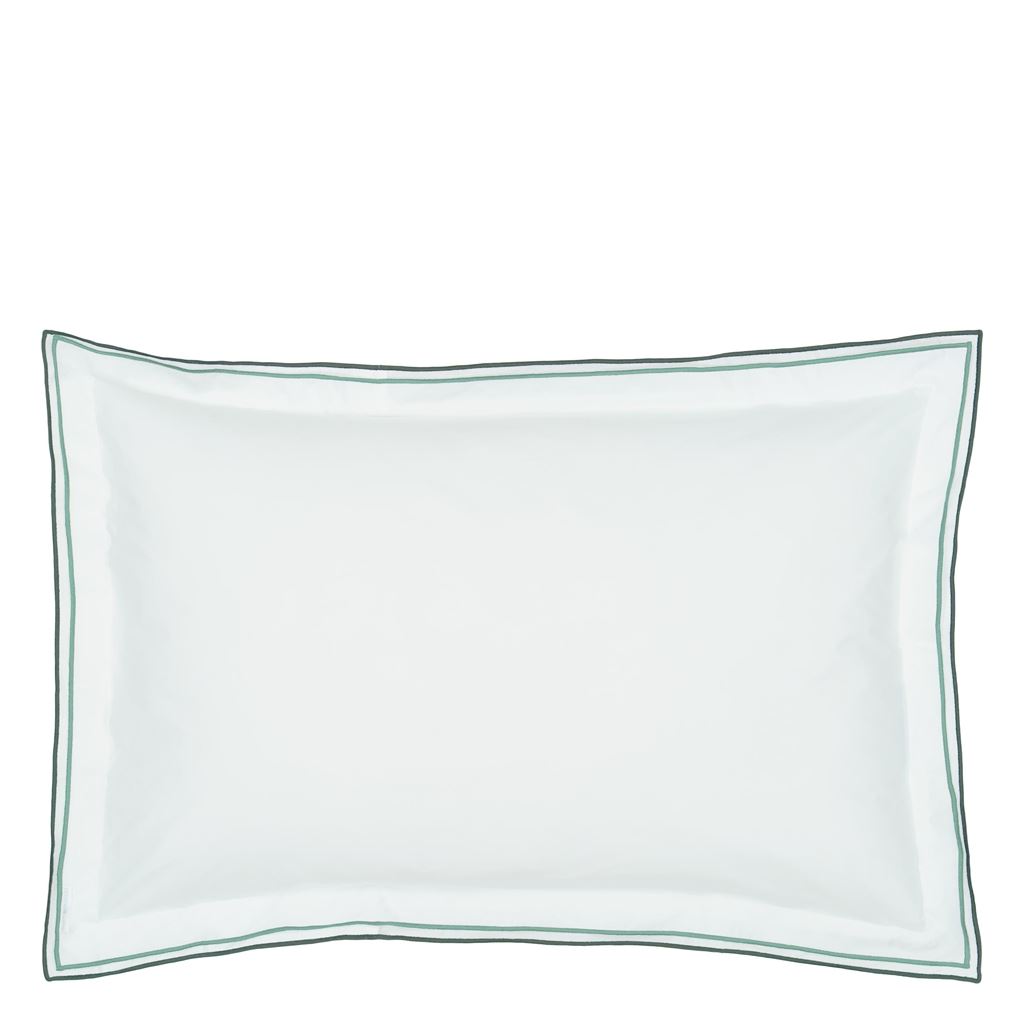 Astor Azure & Antique Jade Oxford Pillowcase