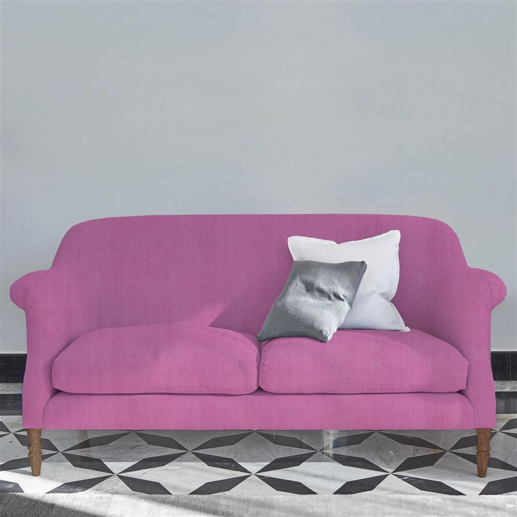 Paris 2.5 Seat Sofa - Walnut Legs - Brera Lino Peony