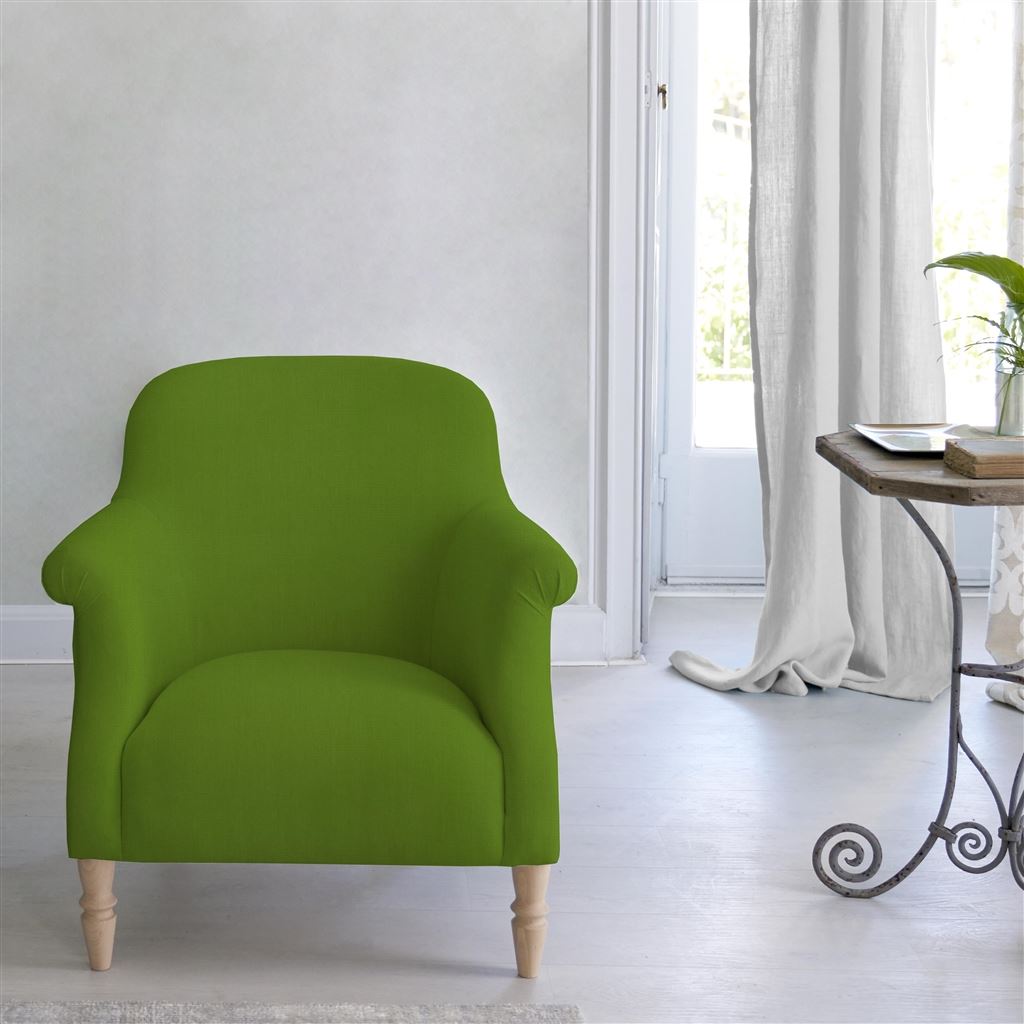 Paris Chair - Natural Legs - Brera Lino Leaf