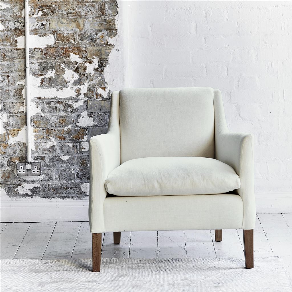 Milan Chair - Walnut Legs - Brera Lino Oyster