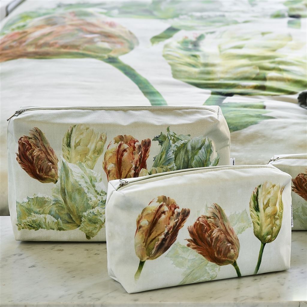 Spring Tulip Buttermilk Large Toiletry Bag 