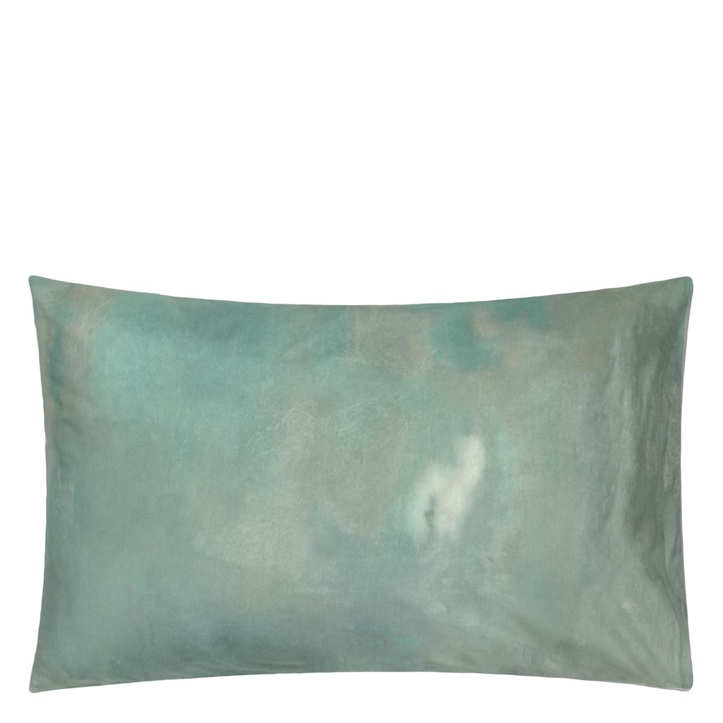 Kiyosumi Celadon Standard Pillowcase - Reverse