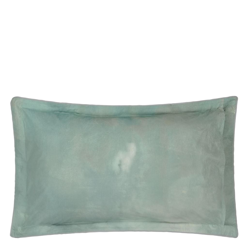 Kiyosumi Celadon Oxford Pillowcase - Reverse