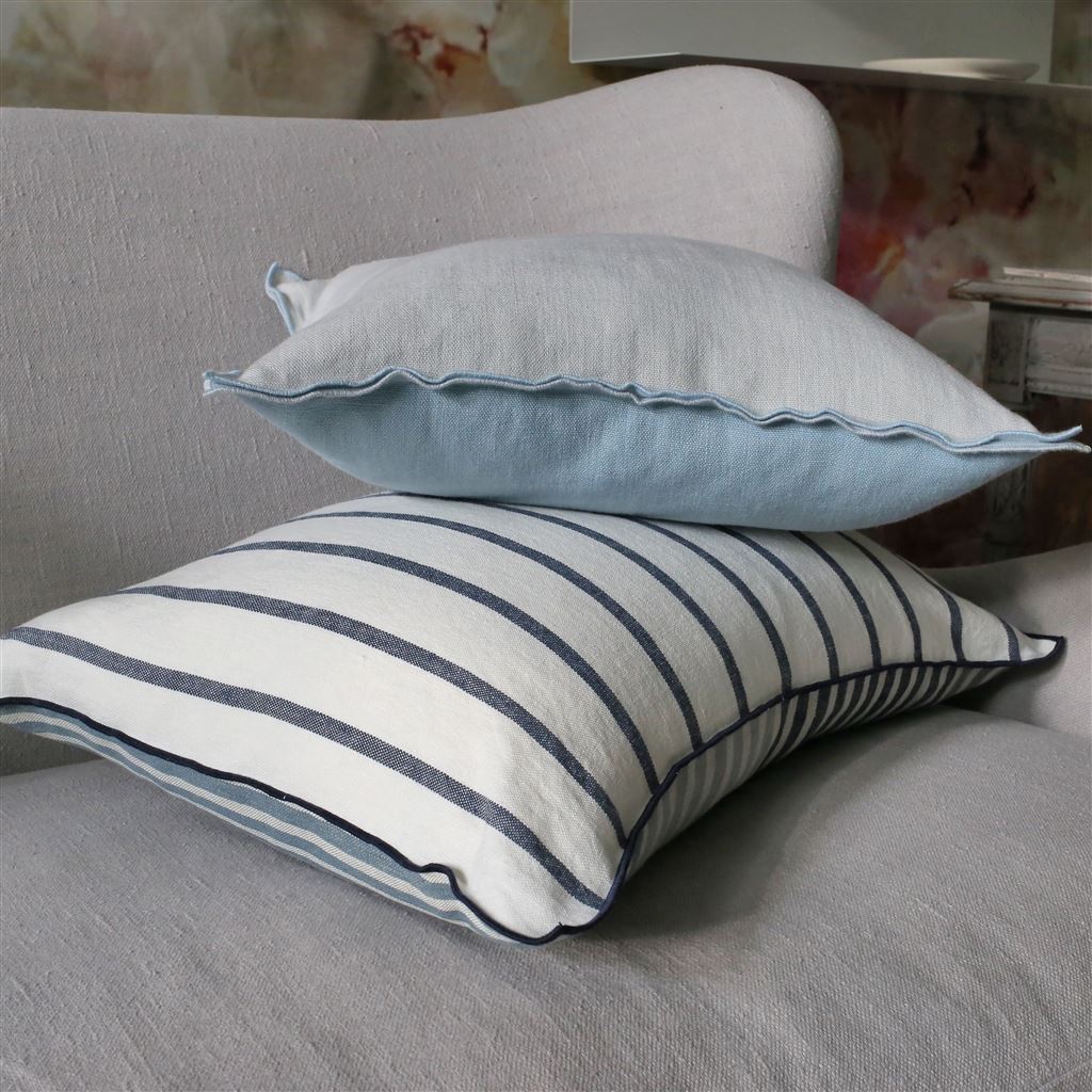Coussin en lin Brera Lino Sky & Cloud 