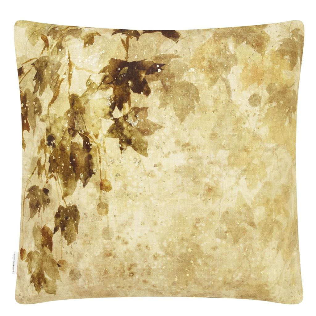 Jardin Chinois Hemp Cushion - Reverse