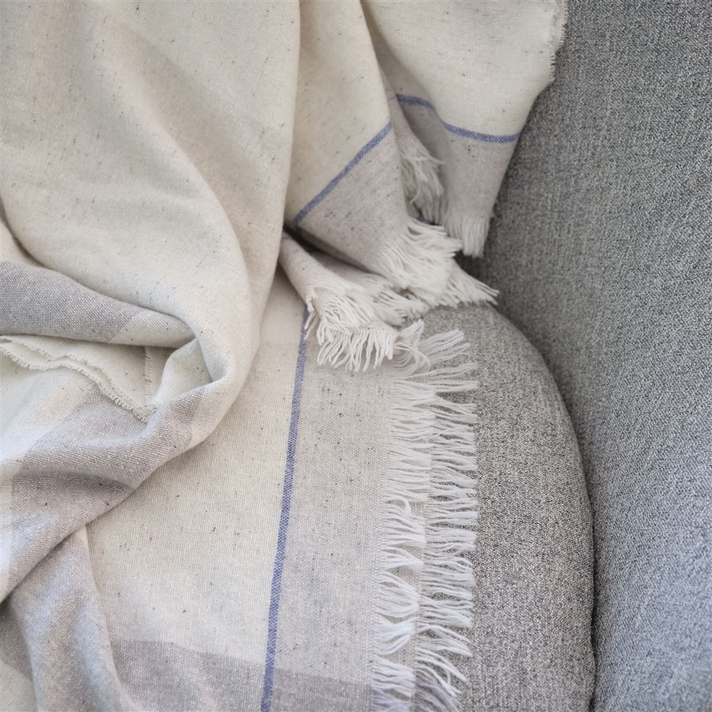 Plaid en laine/soie Burano Dove 