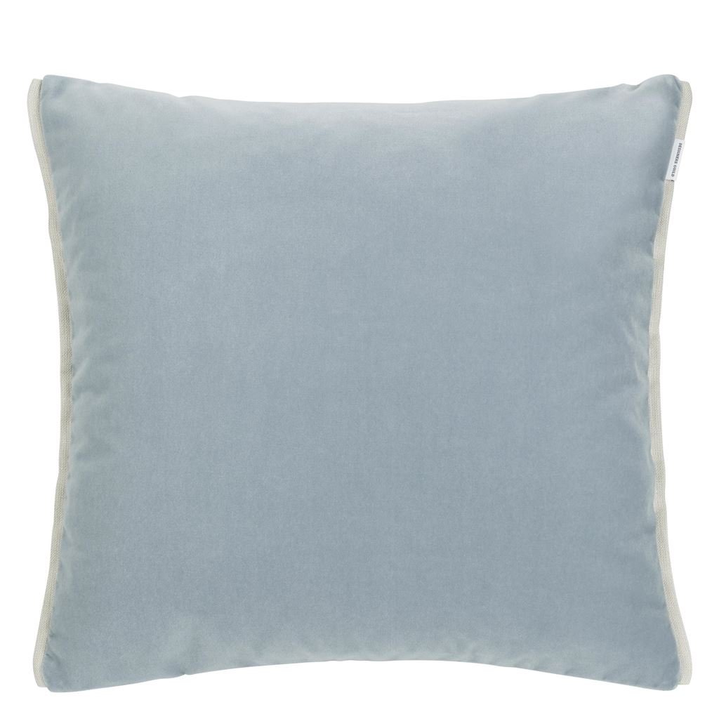 Varese Prussian & Smoke Cushion - Reverse