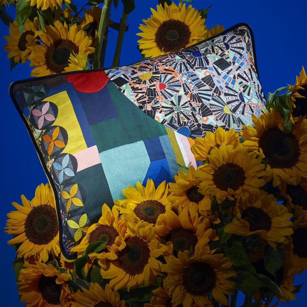 Mosaic Freak Multicolore Cushion