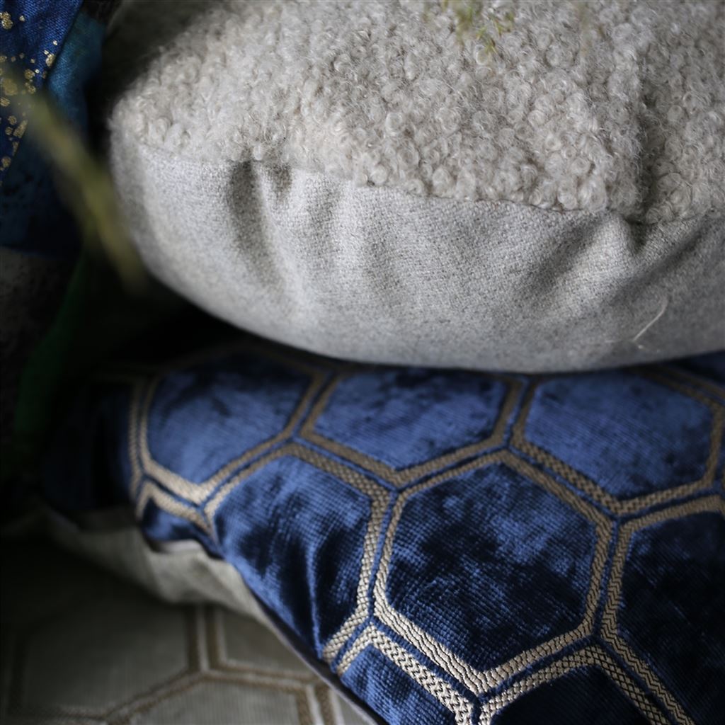 Manipur Midnight Velvet Cushion