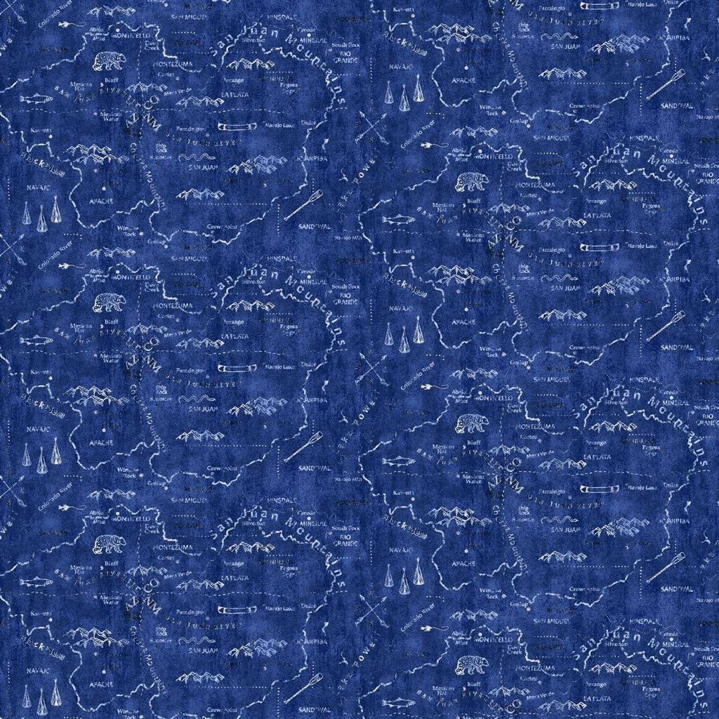 Silverton Map - Denim Cutting