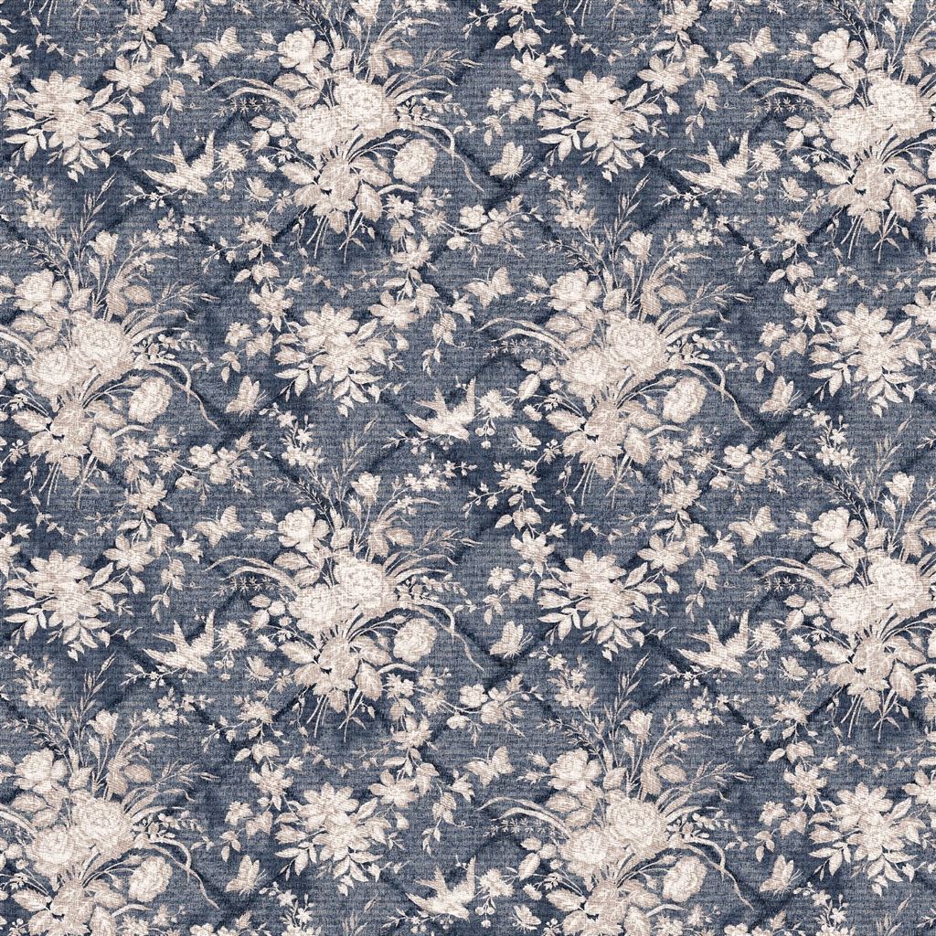 Eliza Floral - Vintage Blue Cutting