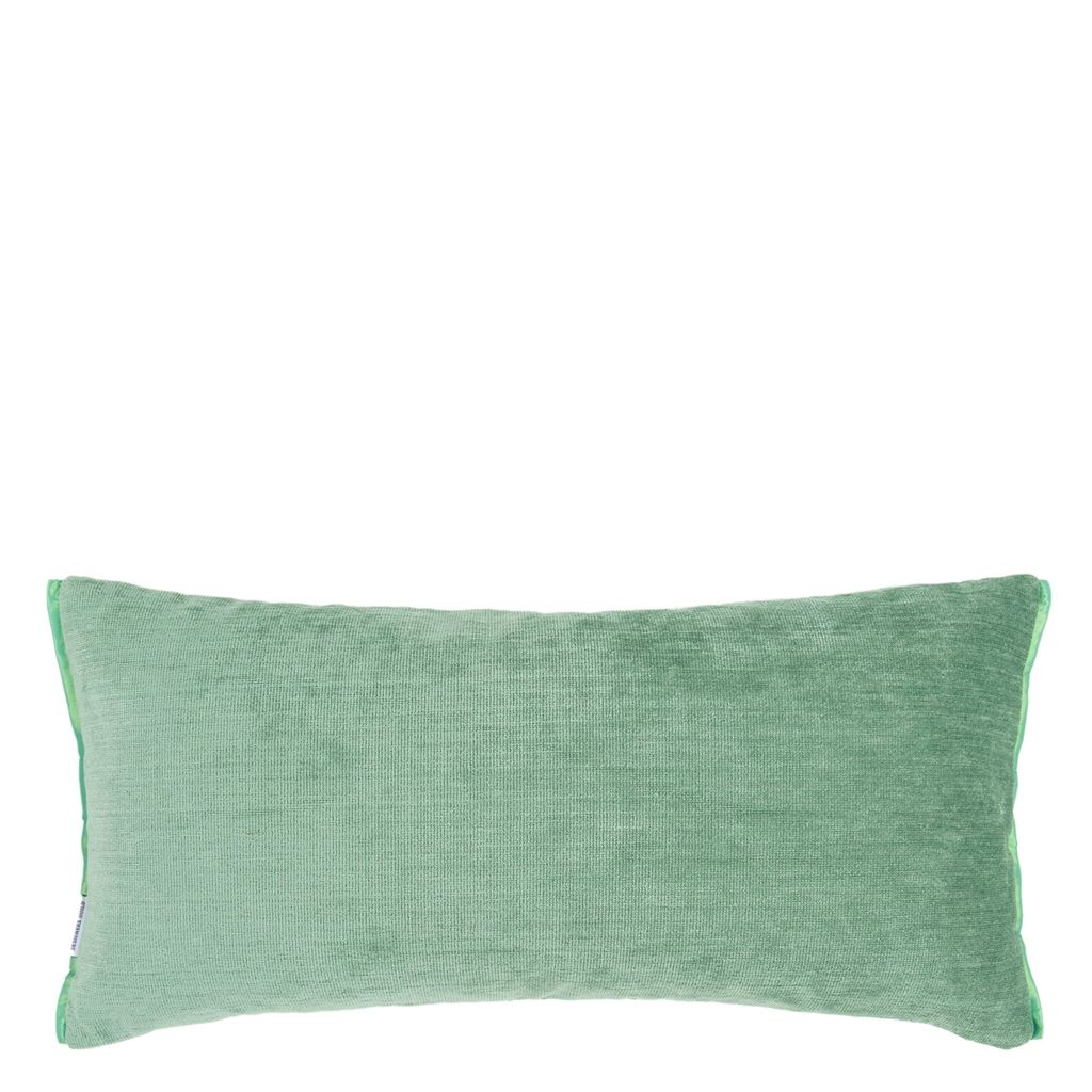 Monserrate Viridian Cushion - Reverse