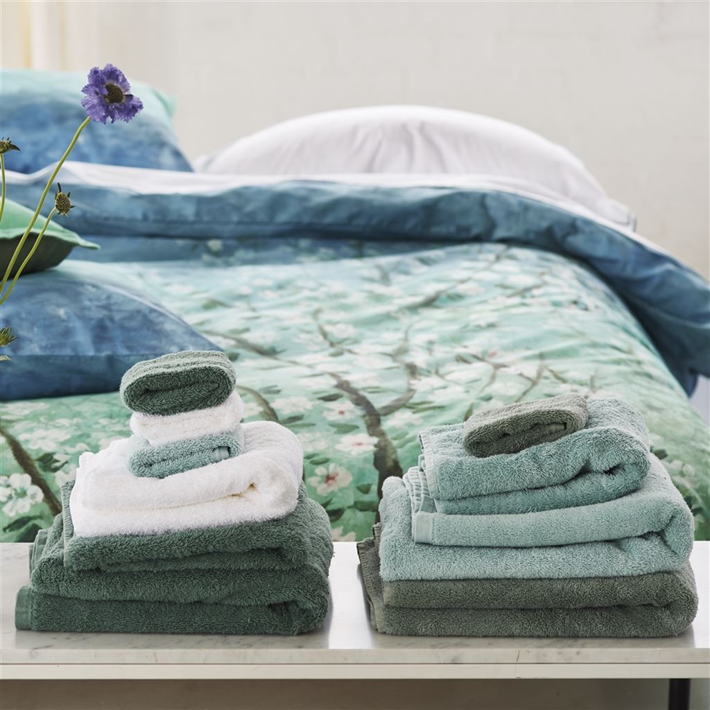Loweswater Sage Organic Cotton Towels