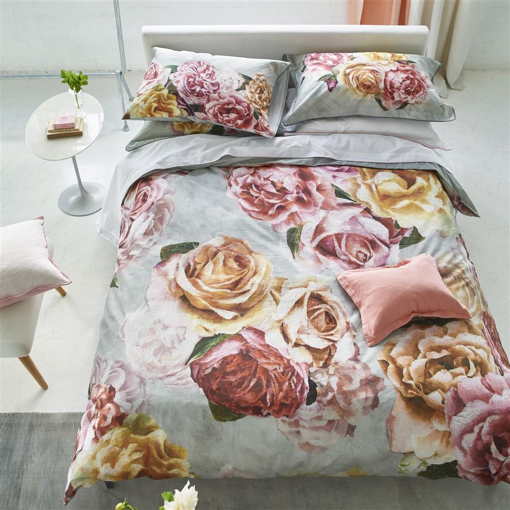 Damask Rose Fuchsia Pillowcases