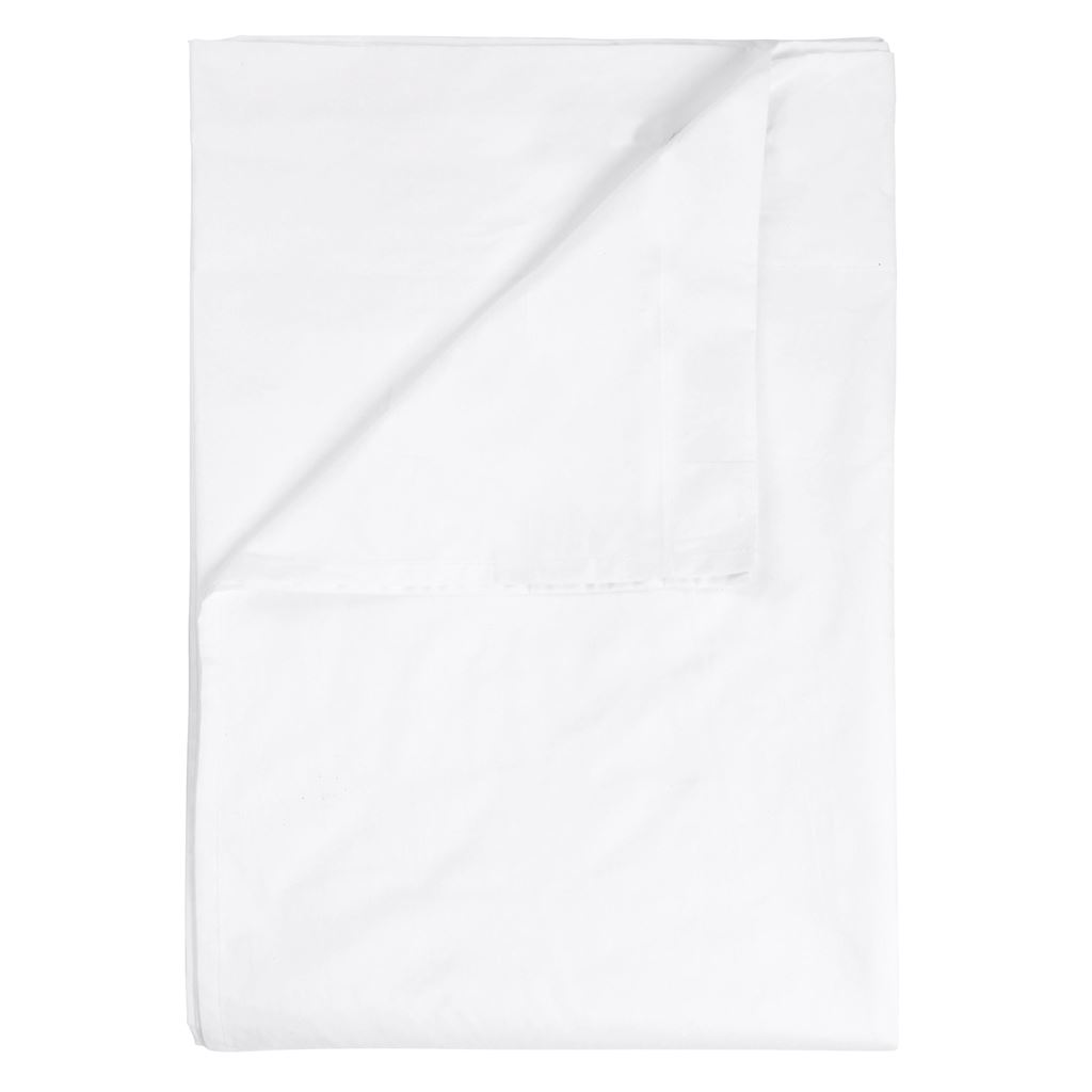 Tortona White Double Fitted Sheet