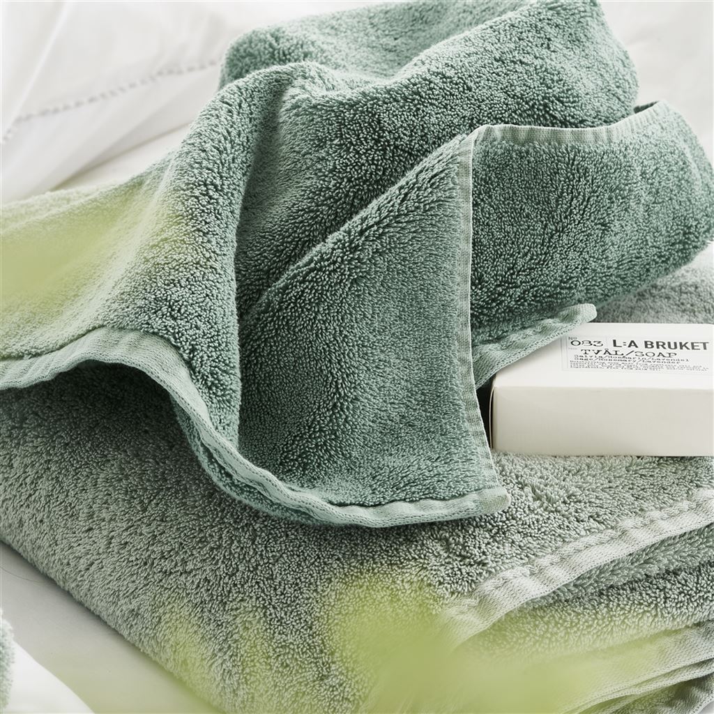 Loweswater Sage Organic Cotton Towels