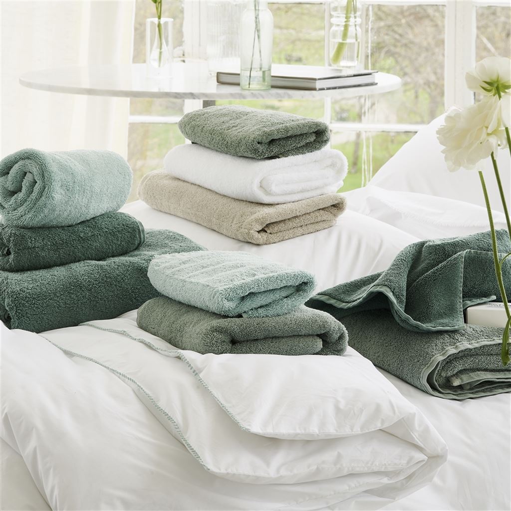 Loweswater Sage Organic Cotton Towels