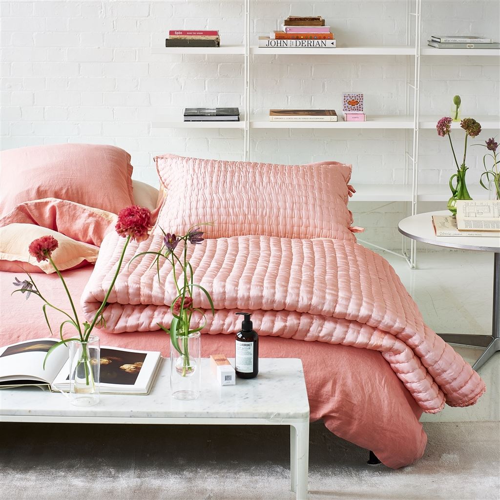 Chenevard Blossom & Peach Quilts & Shams