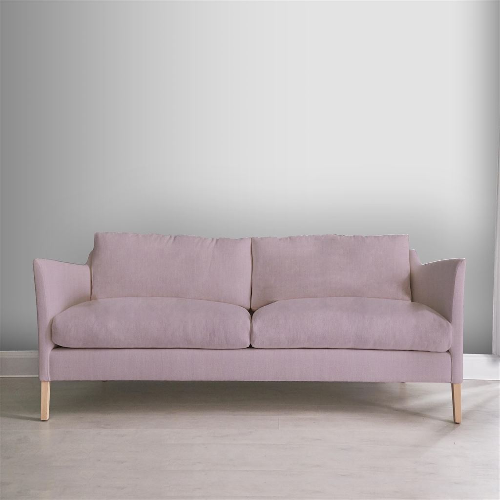 Milan 2.5 Seat Sofa - Natural Legs - Brera Lino Pale Rose